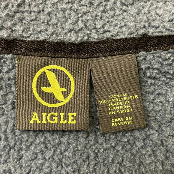 Aigle Polartec Full Zip Fleece Jacket Size Medium - Picture 6 of 10